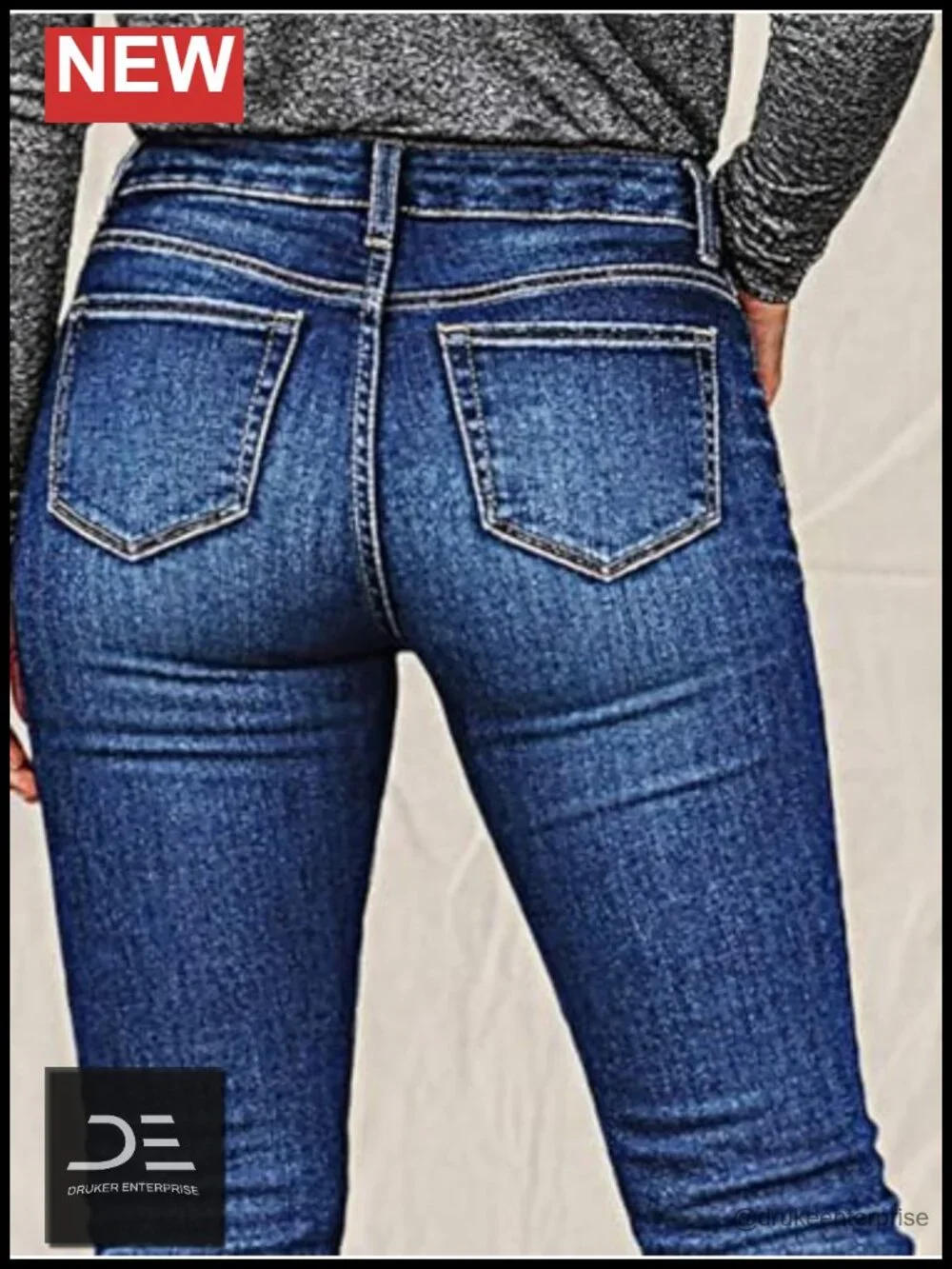 Bootcut Mid Waist Sailor Button Patch Pocket Denim Jeans